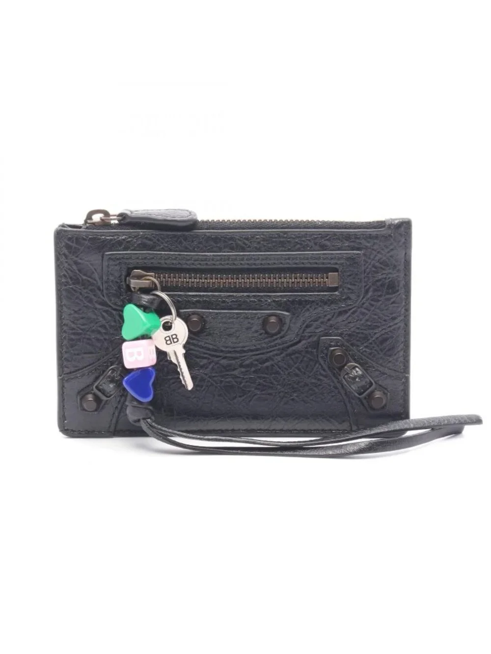 Balenciaga Card Slot le City Long Black Multi Lambskin